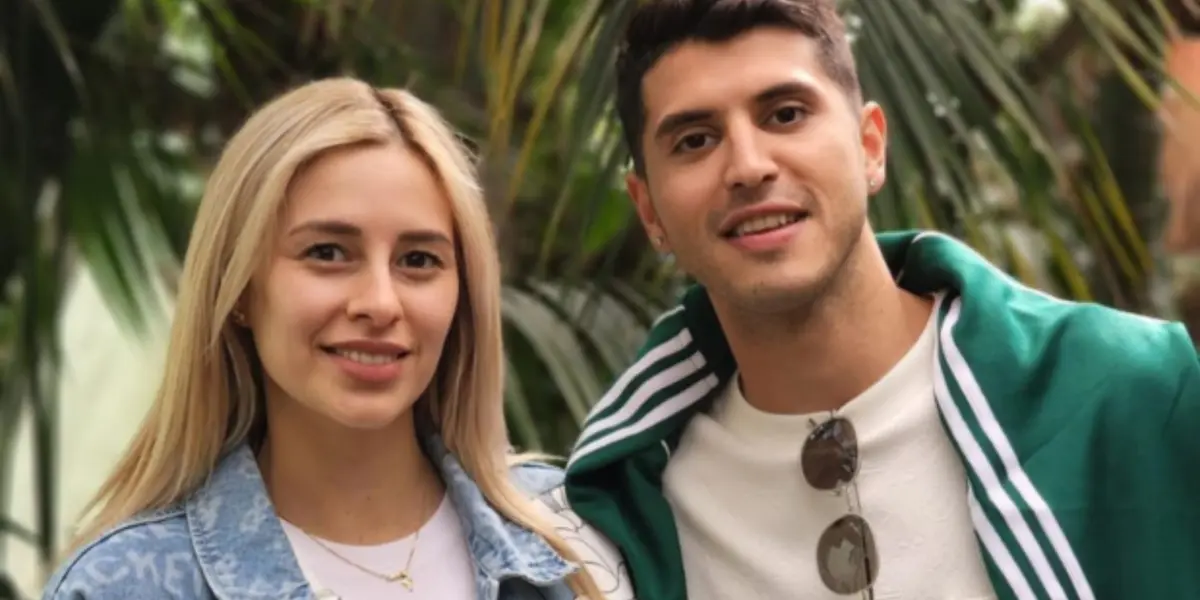 Exequiel Palacios y su mujer