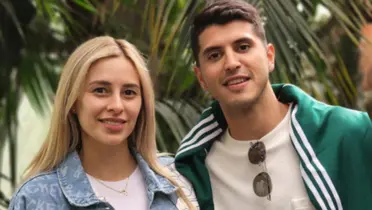 Exequiel Palacios y su mujer