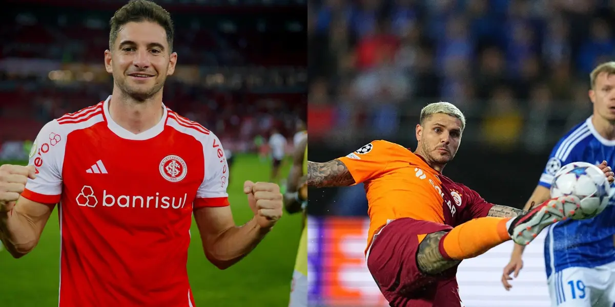 Lucas Alario y Mauro Icardi