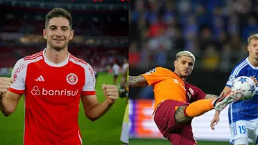 Lucas Alario y Mauro Icardi