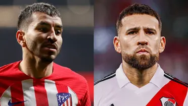 Ángel Correa y Nicolás Otamendi