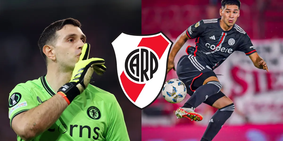 Daniel Zabala en River y Dibu Martínez mandando a callar a los franceses