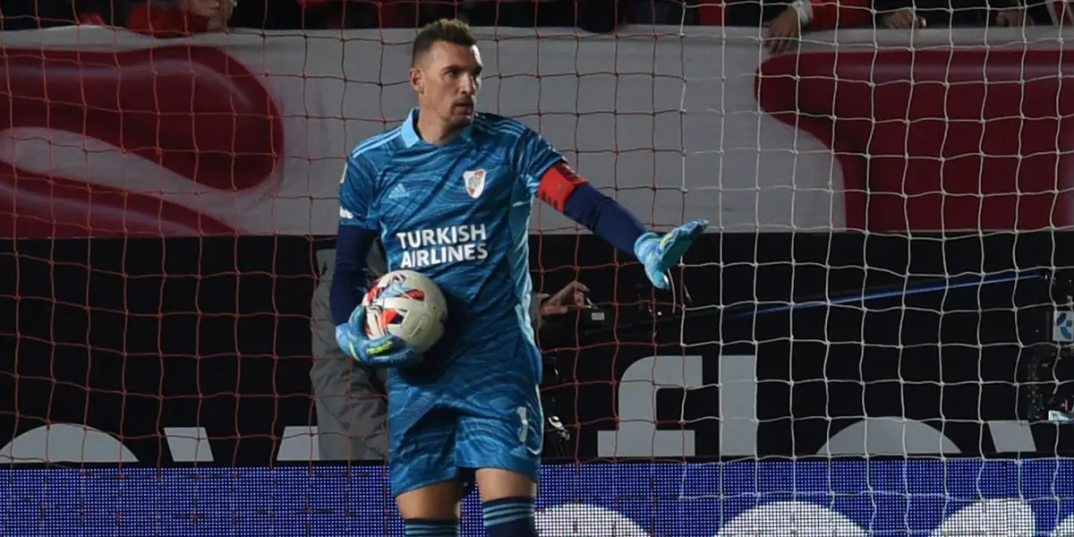 El arquero de River volvió a ser tendencia en redes sociales