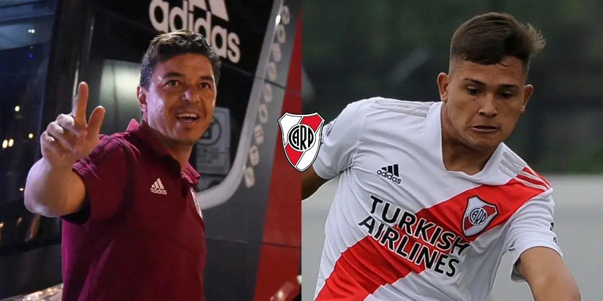 El chico de 18 años pasa por un buen momento y fue aconsejado por el entrenador del Millonario