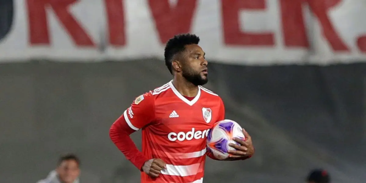 El delantero colombiano fue de lo mejorcito de River Plate