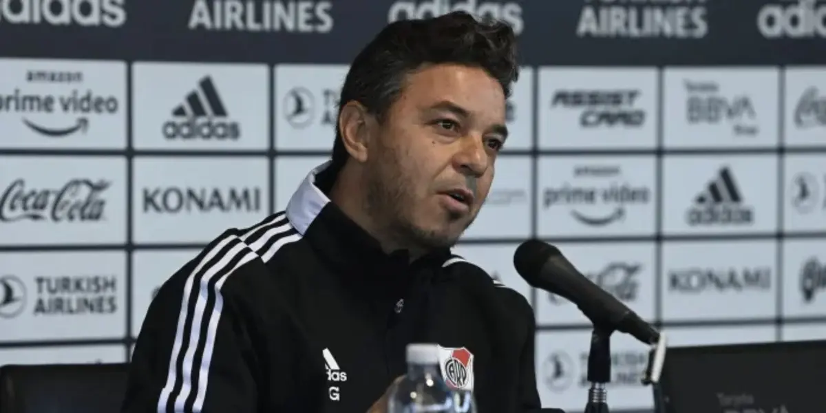 El entrenador de River no quiso hablar del superclásico