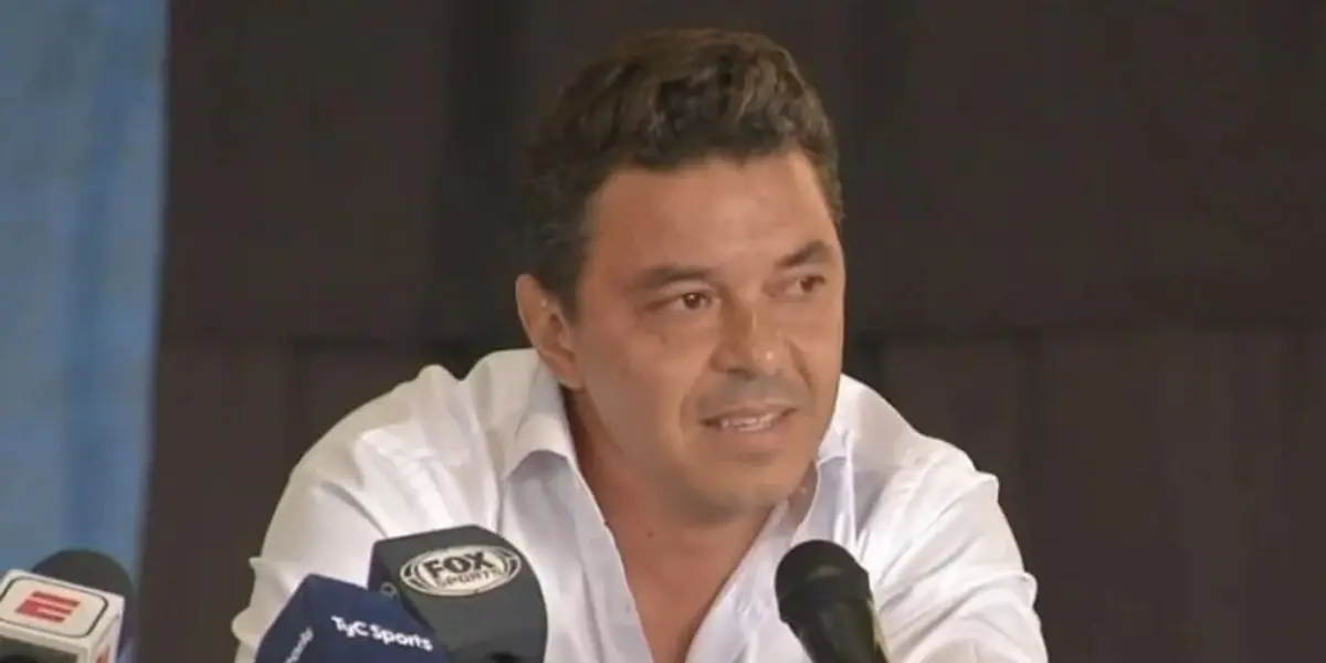 El entrenador del Millonario habló durante la cena de la Fundación River