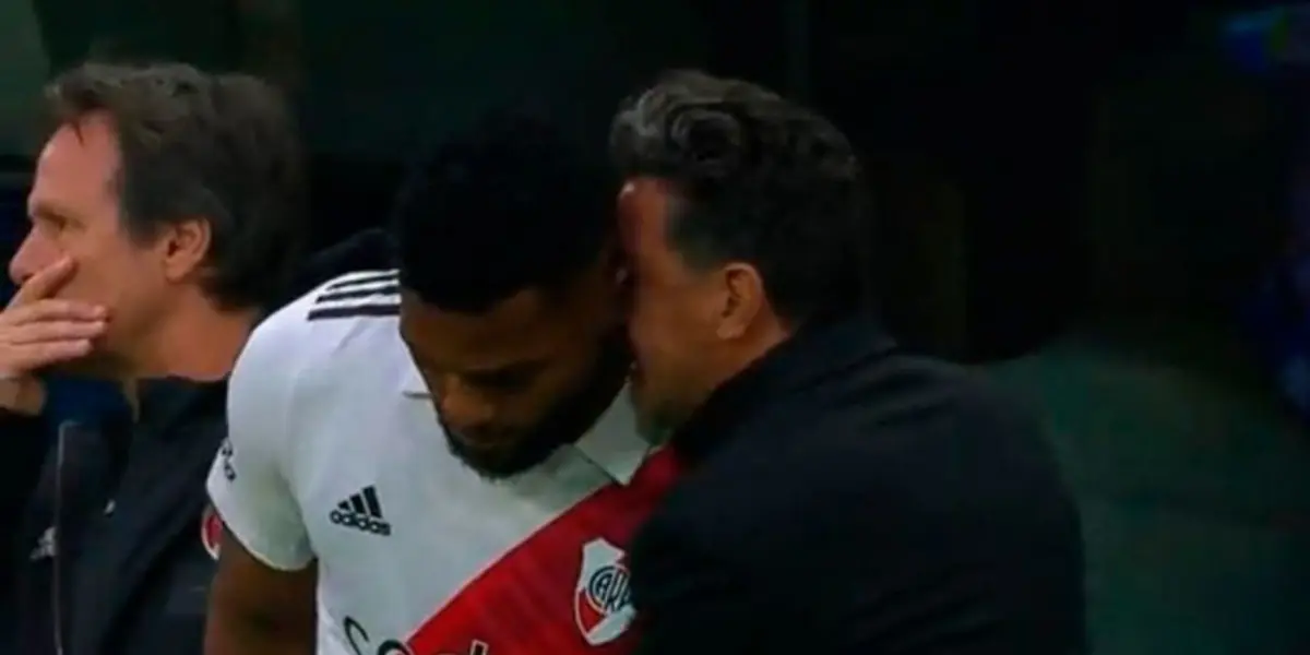 El entrenador del Millonario retó al delantero colombiano