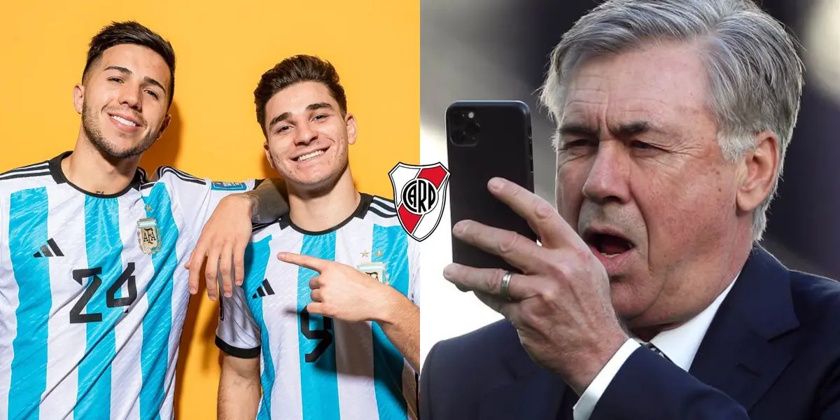 El entrenador del Real Madrid se rindió a los pies de los ex River