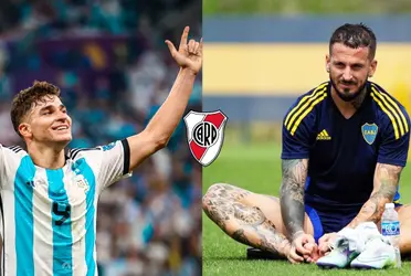 El futbolista de Boca Juniors subió una historia en la que ex el River hace parte