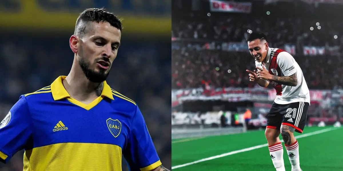 El jugador del Millonario se burló del jugador del eterno rival