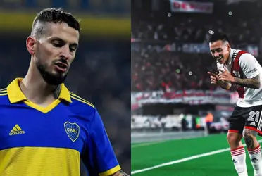 El jugador del Millonario se burló del jugador del eterno rival