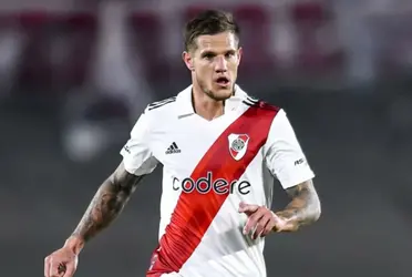 El mediocampista todavía no renovó su contrato y su futuro en Núñez es incierto.