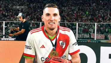Franco Armani campeón de la Supercopa con River