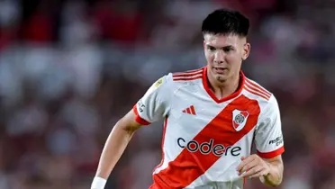 Franco Mastantuono jugando en River