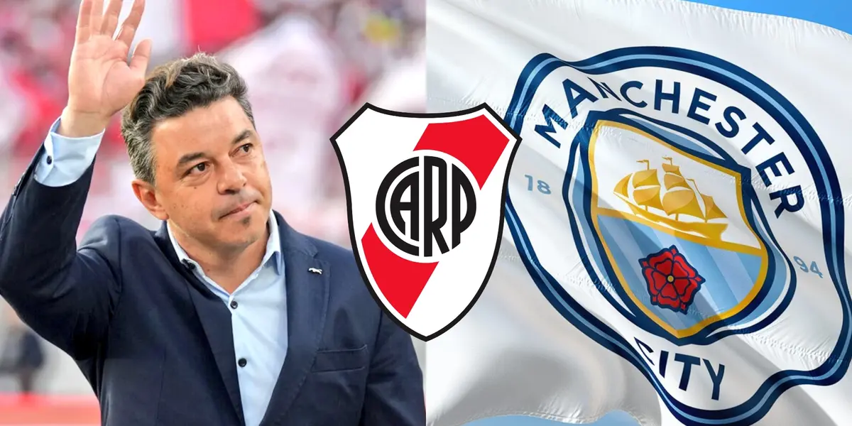 Gallardo y escudo de Manchester City