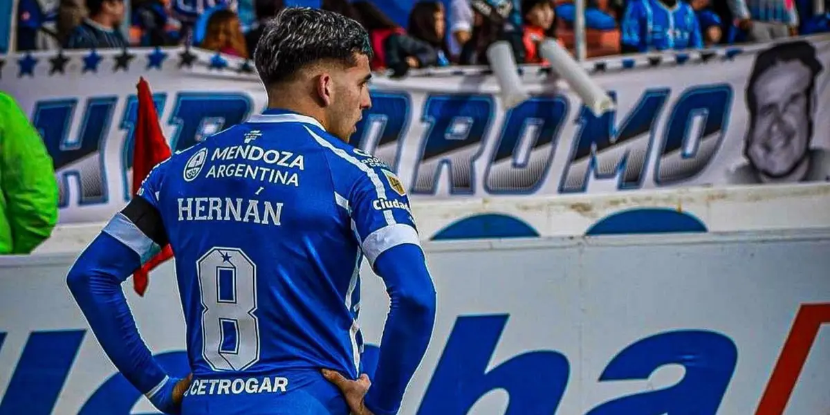 Hernán López Muñoz por patear córner en Godoy Cruz