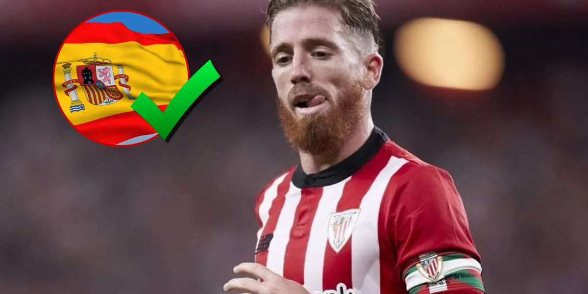 Iker Muniain con la camiseta del Athletic Club de Bilbao.