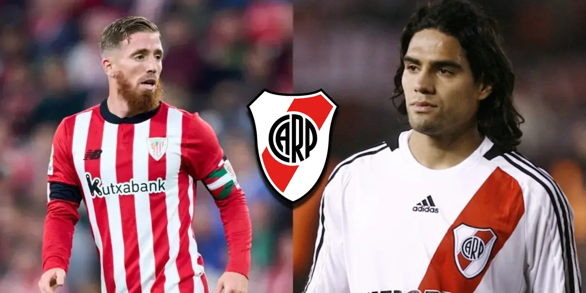 Iker Muniain y Radamel Falcao, dos figuras mundiales que vincularon con River.