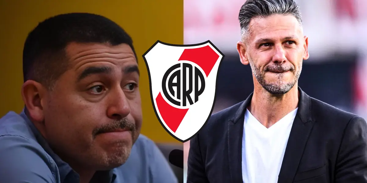 Juan Román Riquelme y Martín Demichelis