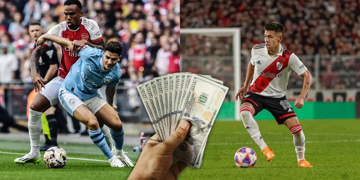 Julián Álvarez vs el 'Diablito' Echeverri.