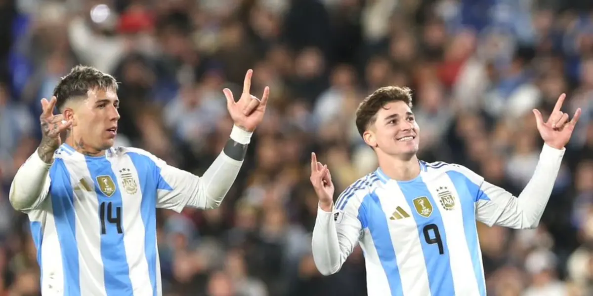 Julián Álvarez y Enzo Fernández