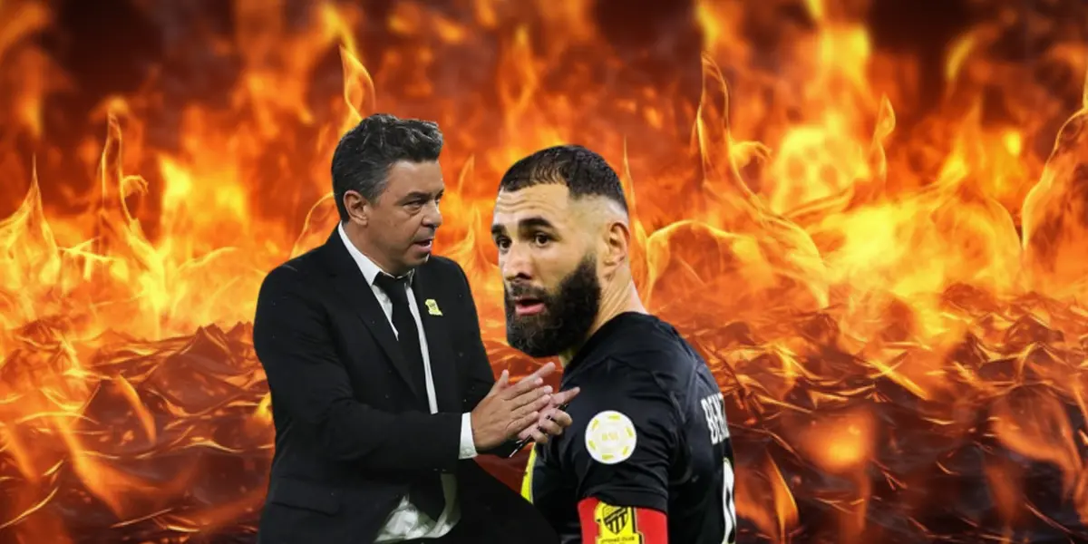 Karim Benzema y Marcelo Gallardo