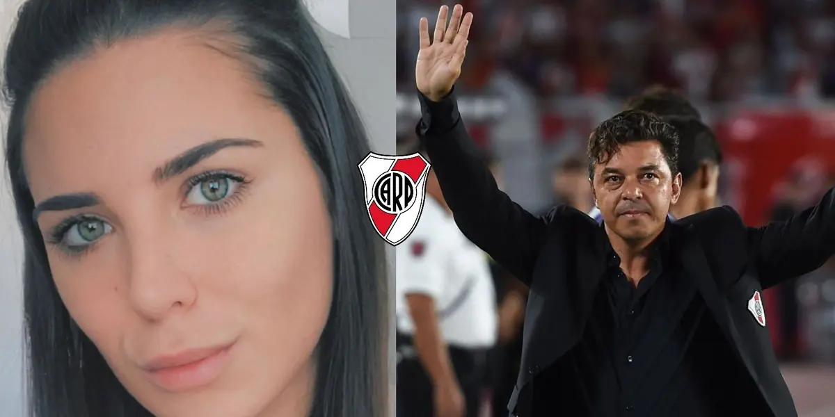 La periodista argentina defendió al entrenador del Millonario en redes sociales