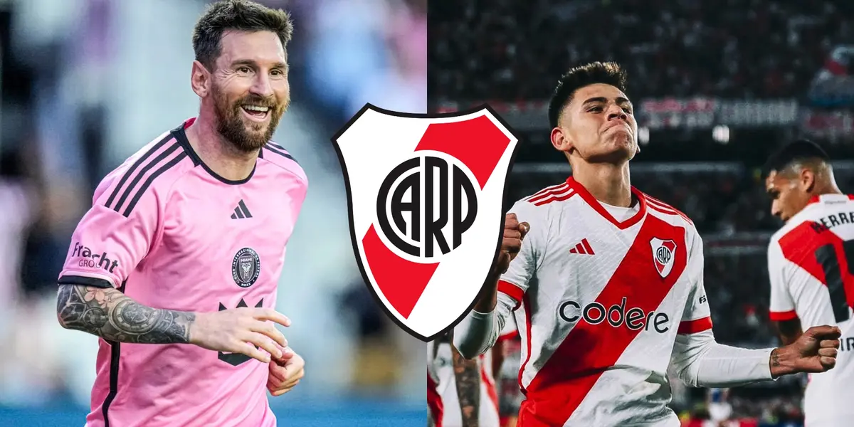 Lionel Messi, Inter Miami y Claudio Echeverri, River Plate