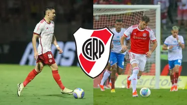 Lucas Alario y Rafael Santos Borré en Inter de Porto Alegre