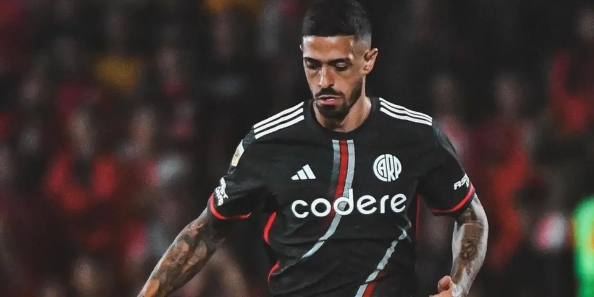 Manuel Lanzini jugando en Paraguay