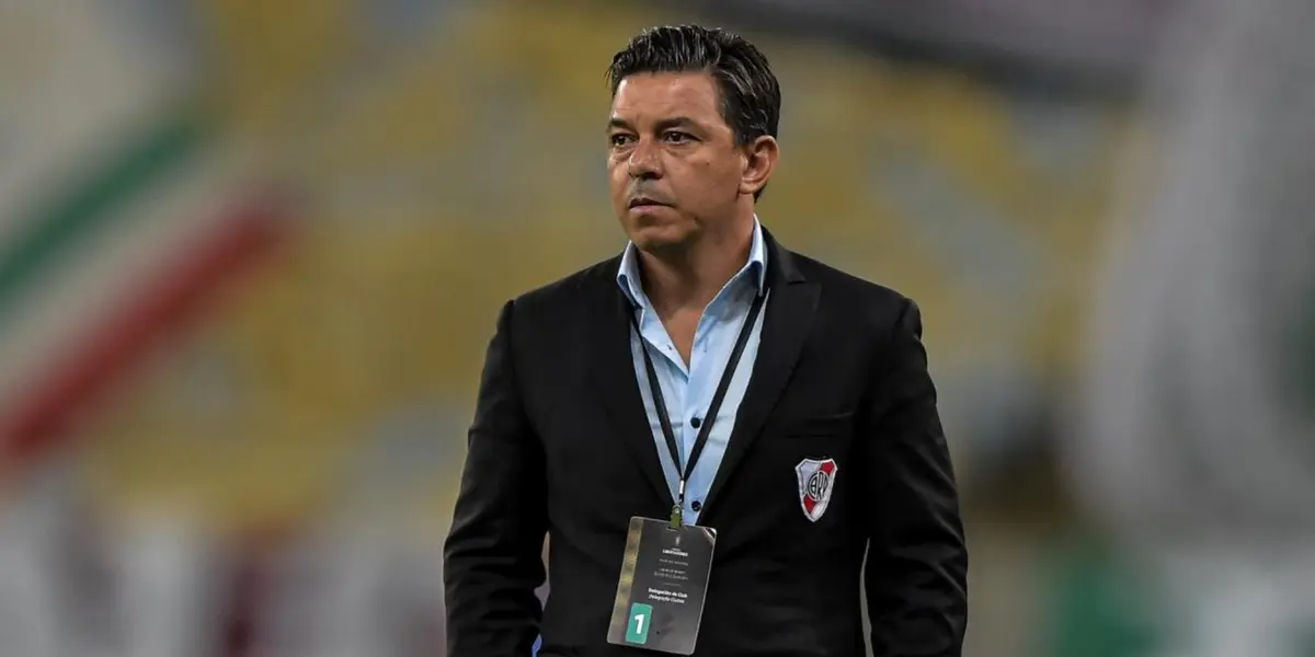 Marcelo Gallardo dirigiendo en River