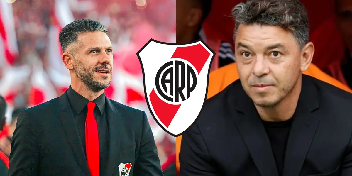 Marcelo Gallardo y Martín Demichelis en River