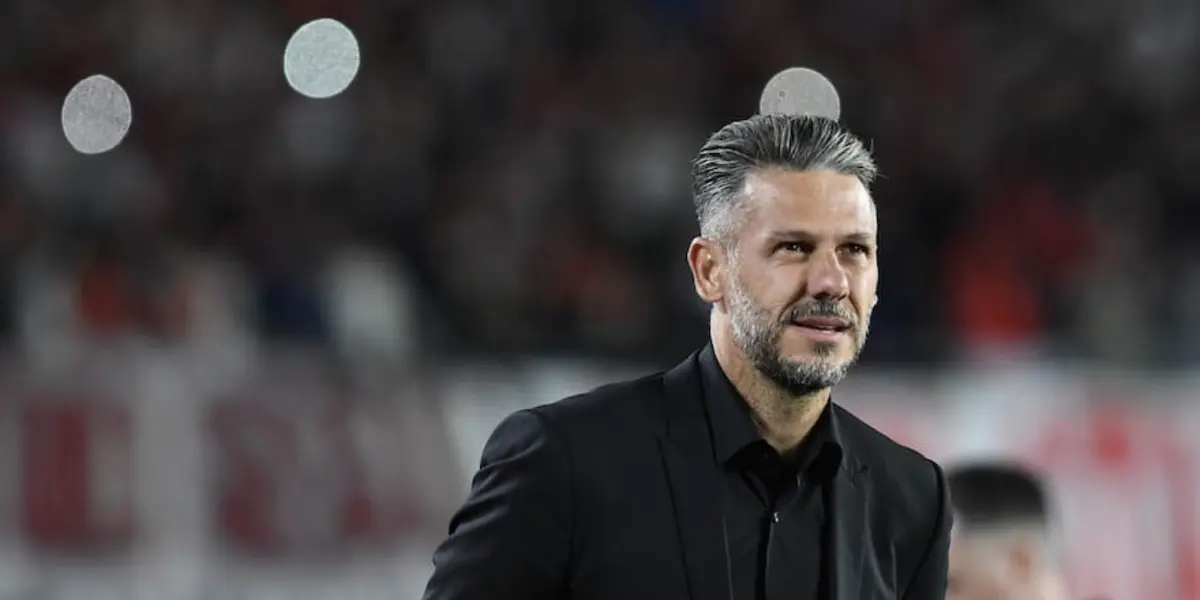 Martín Demichelis dirigiendo a River