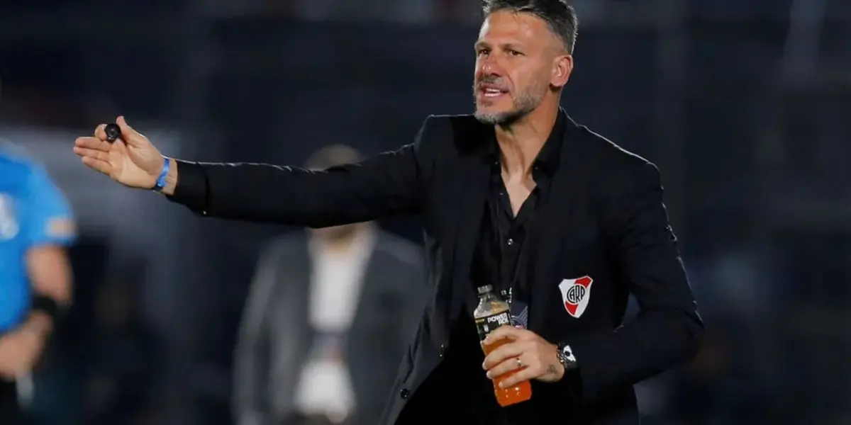 Martín Demichelis entrenando a River