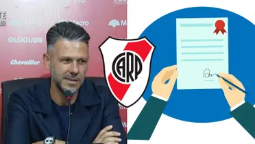 Martín Demichelis y contrato firmado