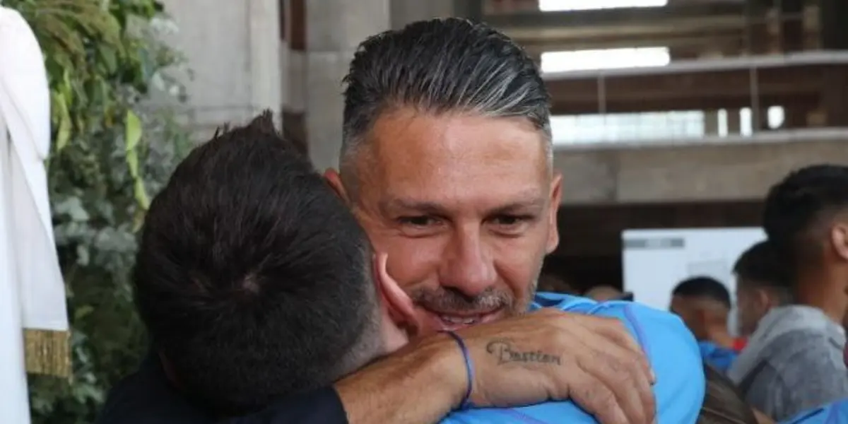 Martín Demichelis y Lionel Messi