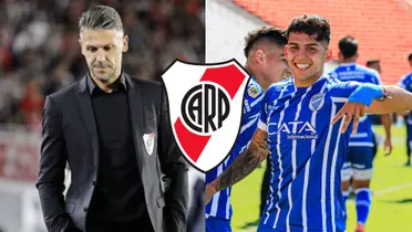 Martín Demichelis y López Muñoz festejando en Godoy Cruz