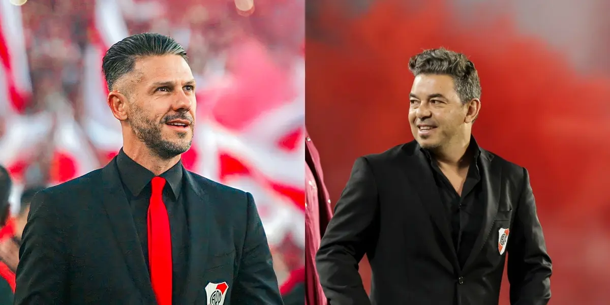 Martín Demichelis y Marcelo Gallardo