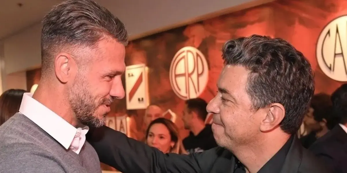 Martín Demichelis y Marcelo Gallardo