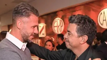 Martín Demichelis y Marcelo Gallardo