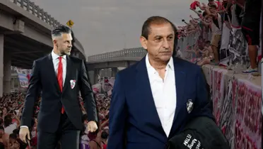 Martín Demichelis y Ramón Díaz, dos entrenadores vinculados con River Plate.