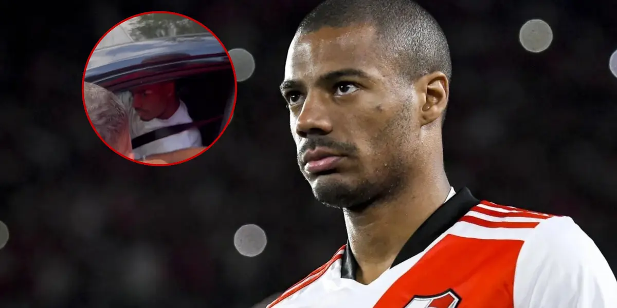 Nicolás De La Cruz con la camiseta de River.