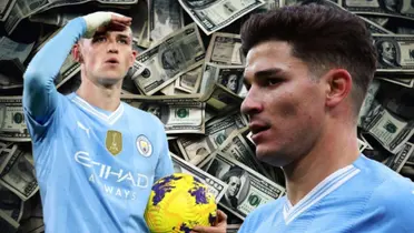 Phil Foden y Julián Álvarez, fondo de dólares