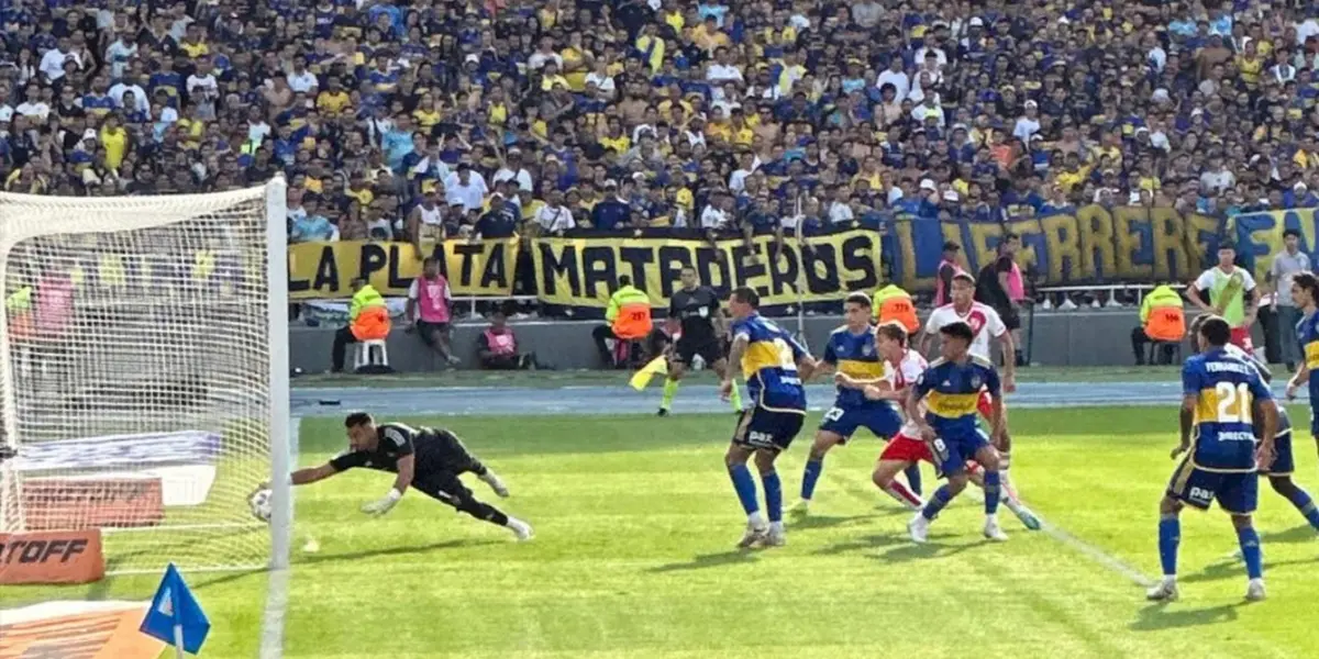 Postal del gol anulado a River