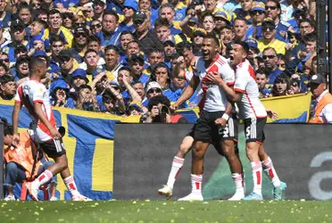 Salomón Rondón anotó un gol en el Superclásico ante los bosteros.