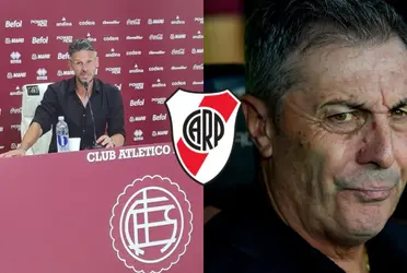 El entrenador del Millonario criticó al de Lanús luego del partido
